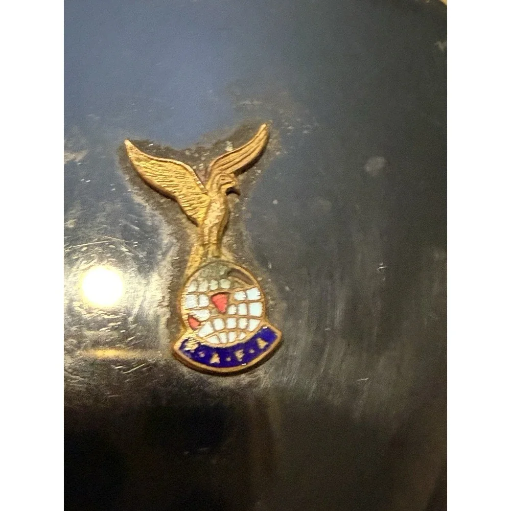 VTG Stratton RAFA Powder Compact Black Enamel Royal Air Force Sweetheart England